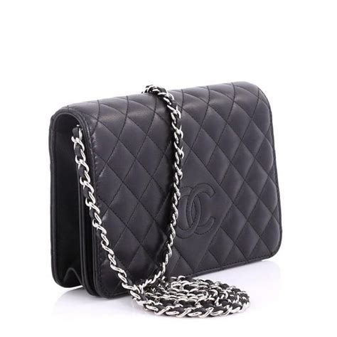 chanel diamond cc wallet on chain|chanel wallet on chain cost.